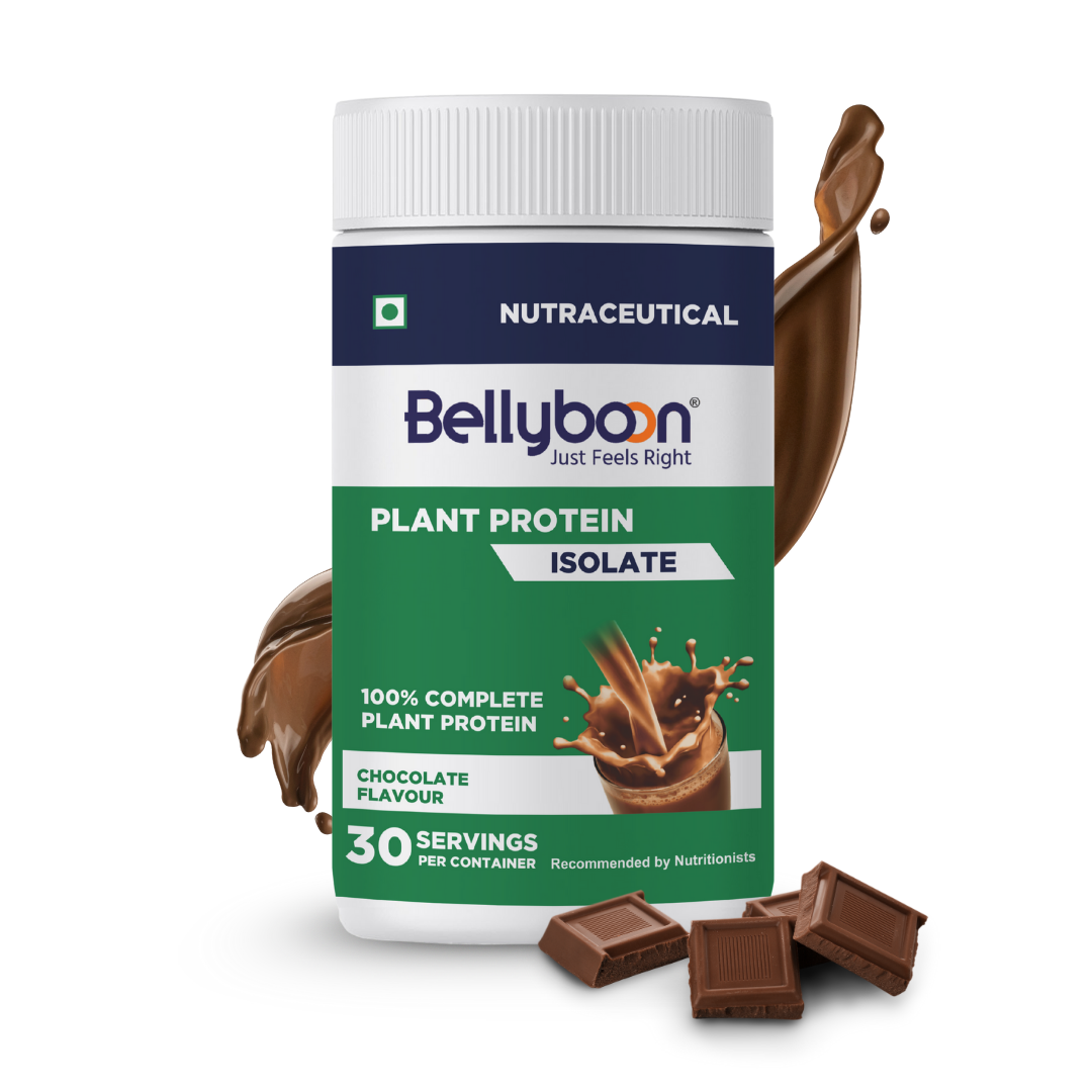 Bellyboon Plant Protein Isolate – Chocolate Flavour | 100% Vegan Protein for Weight Management