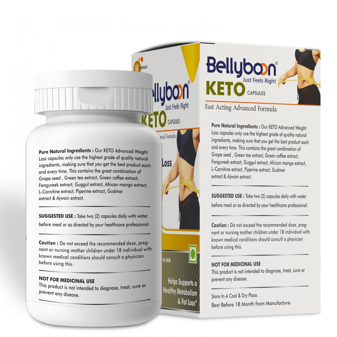 Bellyboon Keto – Fast Acting Fat Burning Capsules for Slim & Fit Body