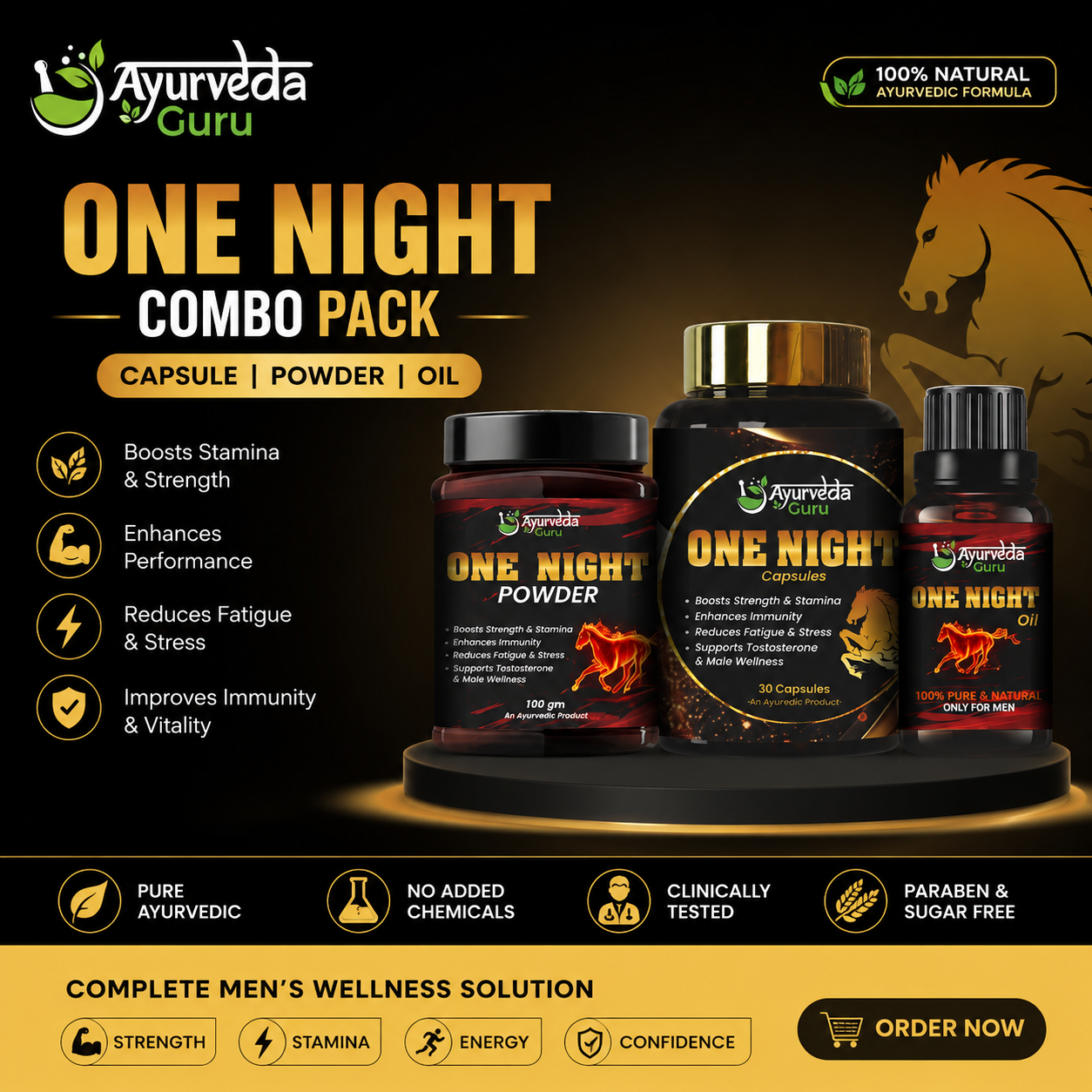 ONE NIGHT COMBO - घोड़े जैसा सख्त! जोश और स्टैमिना!!