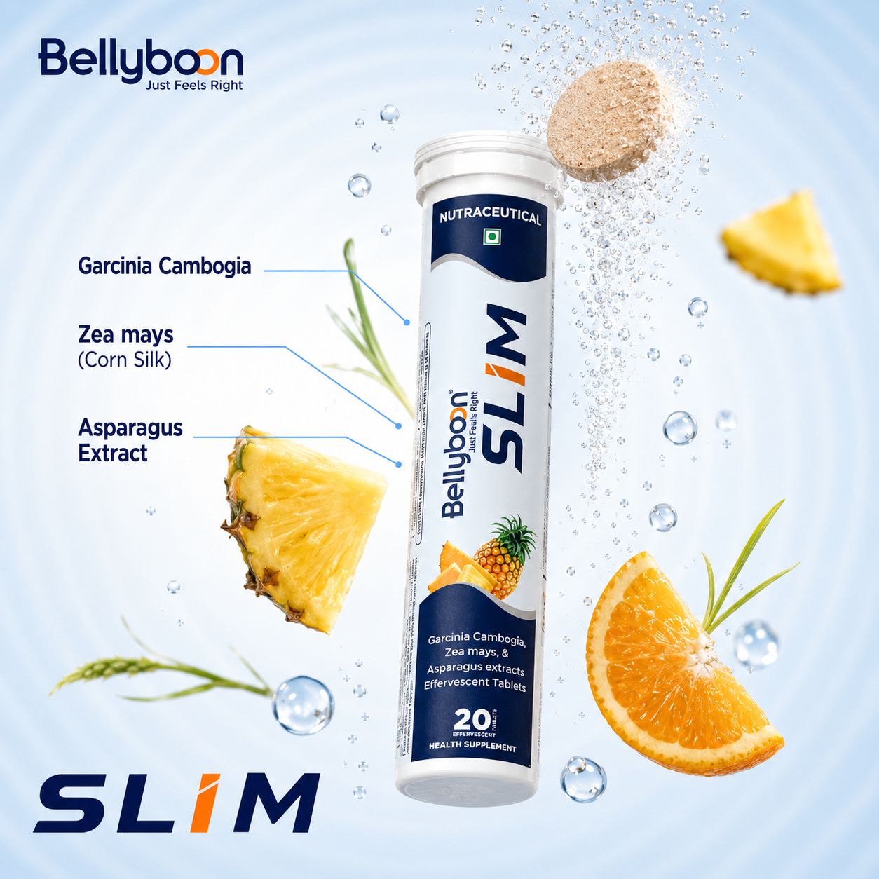 Slim Effervescent Tablets with Garcinia Cambogia