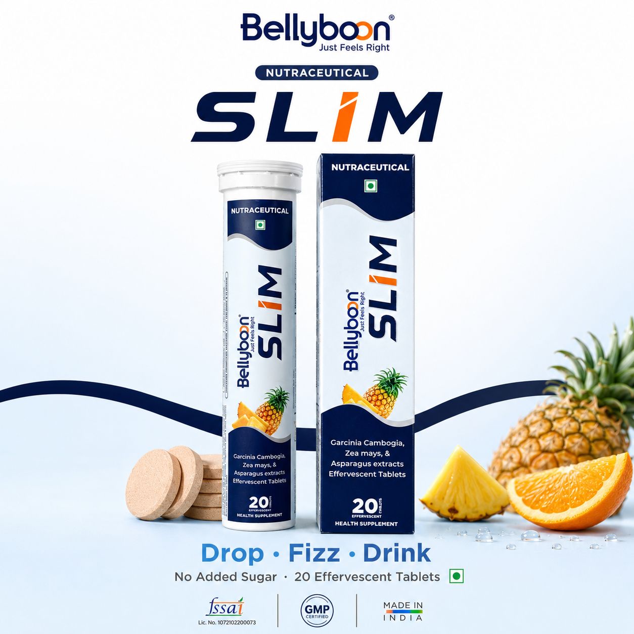 Slim Effervescent Tablets with Garcinia Cambogia