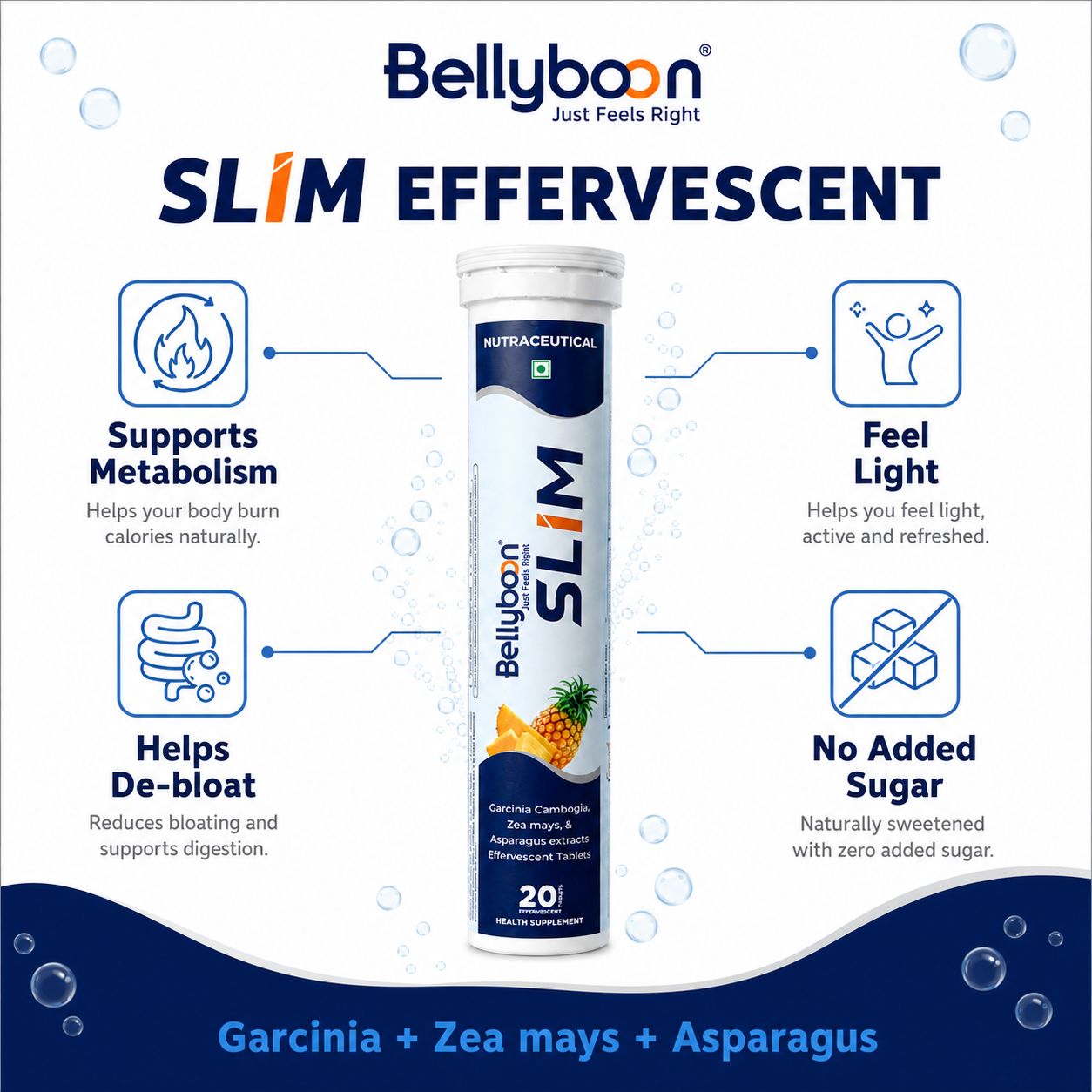 Slim Effervescent Tablets with Garcinia Cambogia