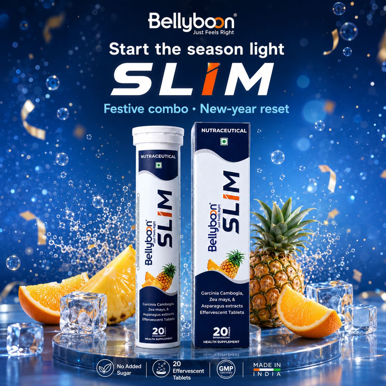 Slim Effervescent Tablets with Garcinia Cambogia