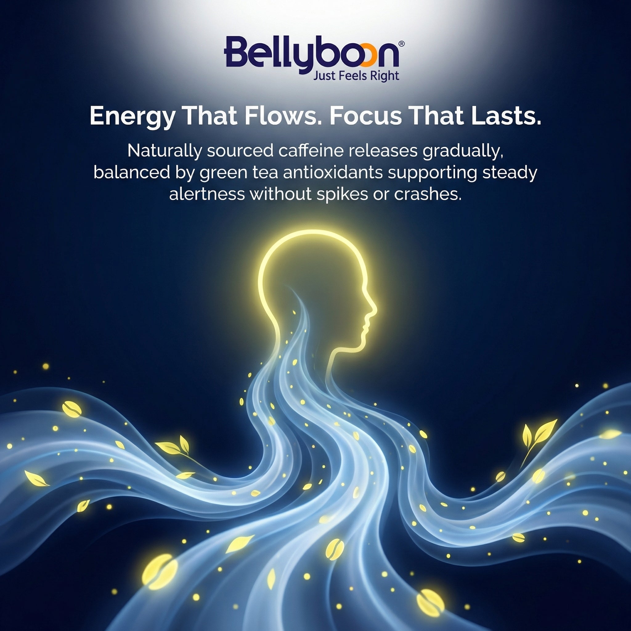 Bellyboon Premium Green Tea (Lemon Flavour) | Refreshing Antioxidant Green Tea Mix | Natural Wellness Drink